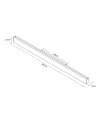 HANOK * APLIQUE LED 38W 4000K 110º NEGRO